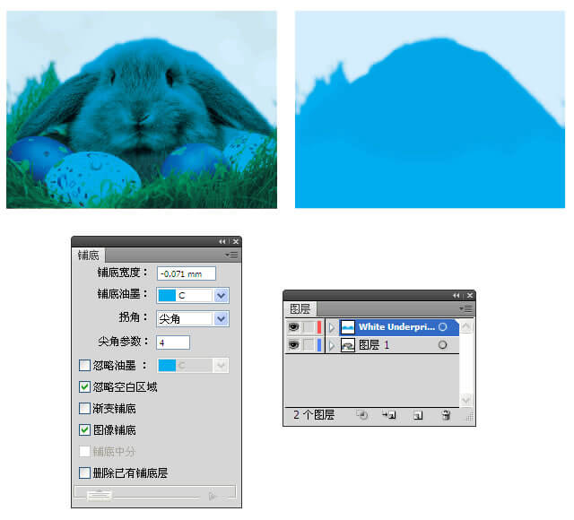 圖像鋪底功能