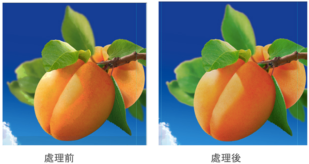 使用 Retouch Xpress 前後差異